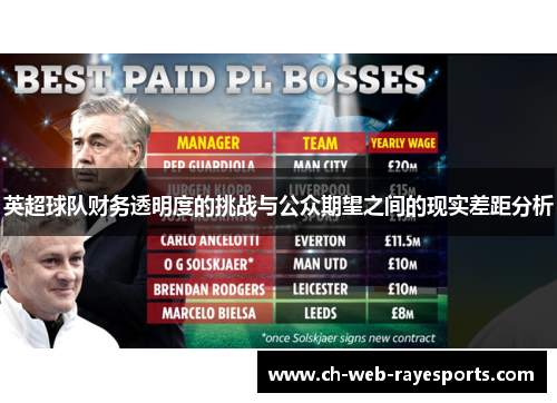 英超球队财务透明度的挑战与公众期望之间的现实差距分析 英超球队财务透明度的挑战与公众期望之间的现实差距分析